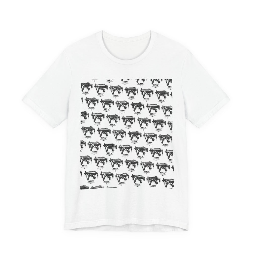 Vintage camera graphic T-shirt in black and white