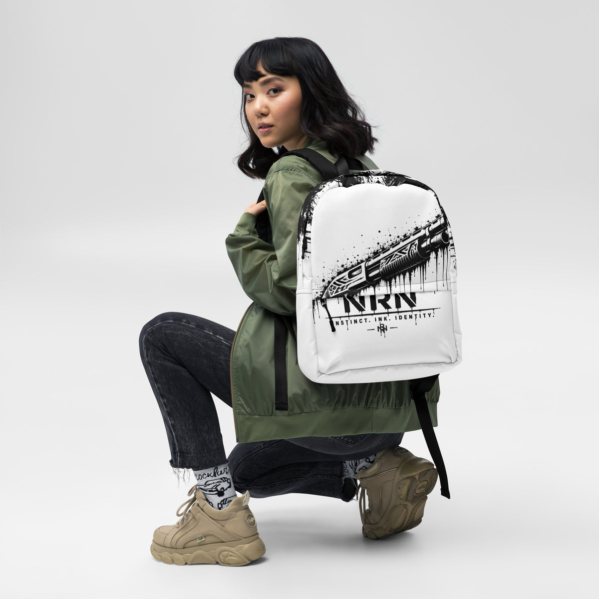 Instinct Ink Print Backpack — Daily & Sport — product mockup 1