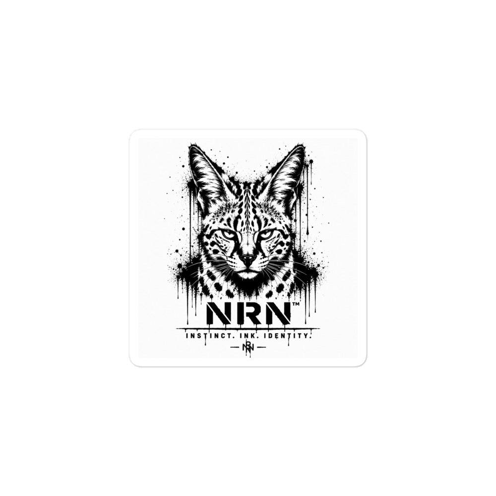 Instinct Ink vinyl art sticker, alternate view