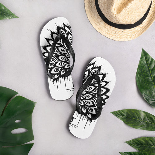 Instinct Ink FLÏP flip-flops — lifestyle product photo 2